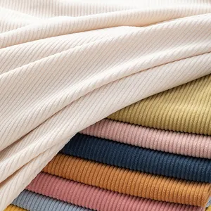 Factory Wholesale No Stretch 8W Solid Color 100%Cotton Heavy Fabric For Sewing Sofa Clothes Cotton Corduroy Fabric