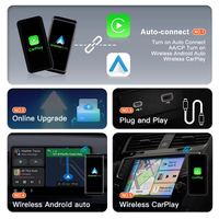 Adaptateur CarPlay sans fil double canal 2Air de l'usine OEM, prend en charge Android et iOS filaires pour véhicules