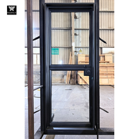 Portes hollandaises en acier vitré avec fenêtre ouvrante pour maisons, portes extérieures à battant simple en fer forgé, design de décoration intérieure