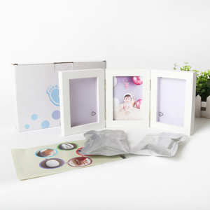 Ensemble de moulage pour bébé à cadre en argile pour garçons <span class=keywords><strong>et</strong></span> filles ensemble cadeau commémoratif avec empreintes de <span class=keywords><strong>main</strong></span> <span class=keywords><strong>et</strong></span> de <span class=keywords><strong>pied</strong></span> - Product Image 5