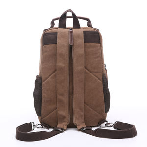 ZUOLUNDUO <span class=keywords><strong>Vintage</strong></span> toile randonnée sac à dos Logo personnalisé survie collège sac avec fonction antivol Design élégant à la mode - Product Image 4