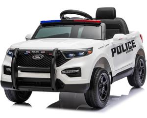 Auto Elettrica per Bambini Ford Police Interceptor con Licenza Ufficiale, 2 Motori da 390W, 12V, Telecomando 2.4G, per Bambini da 3 a 8 Anni - Product Image 1