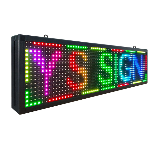 P10 WiFi Programmable Scrolling LED Sign Message Board Full Color Text Image Animation Display Electronic Rolling Indoor