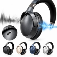 Casque sans fil avec batterie super puissante de 1000 mAh, réduction active du bruit, haut-parleur dynamique de 40 mm et design élégant