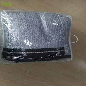 70%-80% Lona plateada <span class=keywords><strong>Tela</strong></span> Pantalla <span class=keywords><strong>DE</strong></span> PRIVACIDAD <span class=keywords><strong>Sombra</strong></span> para mascotas Cubierta <span class=keywords><strong>de</strong></span> coche <span class=keywords><strong>Tela</strong></span> <span class=keywords><strong>de</strong></span> <span class=keywords><strong>sombra</strong></span> <span class=keywords><strong>de</strong></span> aluminio con ojales - Product Image 4