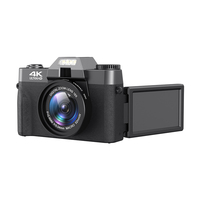 Appareil photo numérique sans miroir avec éclairage LED intégré, résolution photo 72MP, vidéo 4K, matériau ABS, capteur CMOS, écran 2 "-3", batterie au lithium