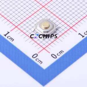 TC-0522C-1.6-260G Tactile Switch SMD-4P,5.2x5.2mm Switch Single Pole Single Throw Round Button 2.6N Vertical Mount - Product Image 1