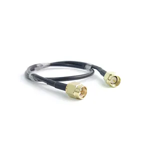 Straight Plug to Straight Plug LMR-100 50 Ohm 250mm 095-902-589M025 for cable RF coaxial cable assembly