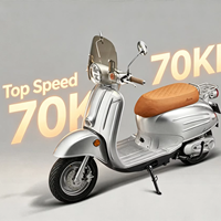 Scooter électrique haute performance certifié EEC, puissance 2000W, vitesse maximale 70 km/h, batterie lithium 74V33Ah