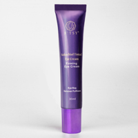 Crème contour des yeux pour les soins de la peau végétaliens de marque privée crème contour des yeux anti-rides au bakuchiol teinté à la vitamine A