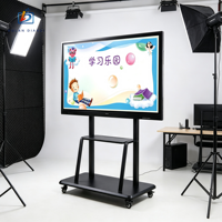 Écran plat interactif 4K de 55 à 110 pouces, tableau blanc numérique intelligent, Android/Windows, tactile 10 points, OEM ODM pour réunions de bureau