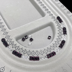 Bandeja de Plástico PS/PET Negra/Gris para Diseño de Joyería Personalizada, Tabla de Diseño de Abalorios, Collar, Pulsera, Anillo, Pendientes, Cuentas - Product Image 5