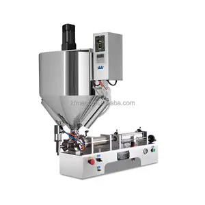 semi automatic Stirring Paste Tomato Chilli Sauce Soap paste cream mix filling machine with mixing hopper