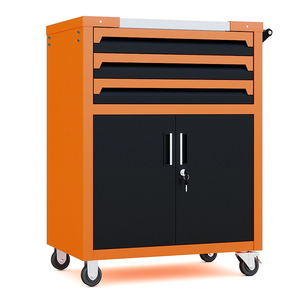 خزانة معدنية متعددة الوظائف مغلفة بالمسحوق ، 3 أدراج ، سعة تحميل قوية قابلة للقفل ، جراج OEM/ODM - Product Image 5