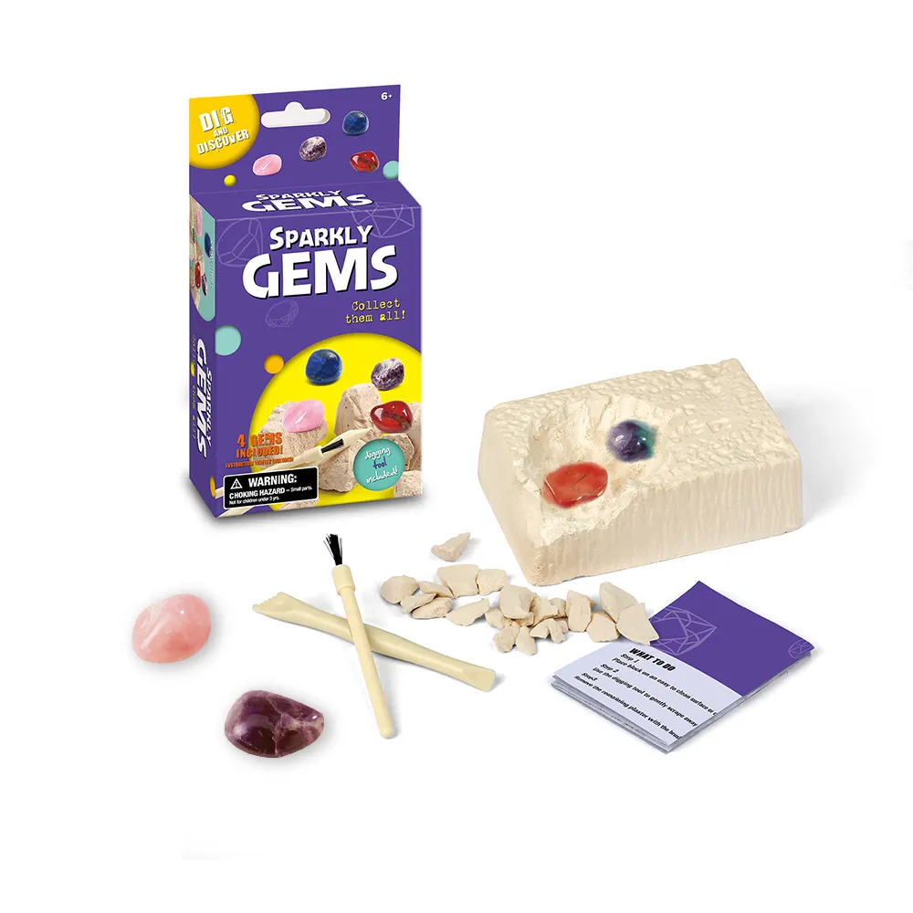 2022 New Arrival Cpc Low Moq Diy Stem Educational Child Toys Sparkly Gems Color Gems Collection Toy