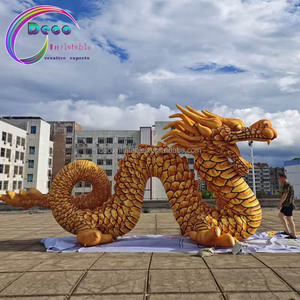 โฆษณาที่กําหนดเองพองการผลิตเหตุการณ์สัตว์สไตล์จีนพองมังกรทอง - Product Image 4