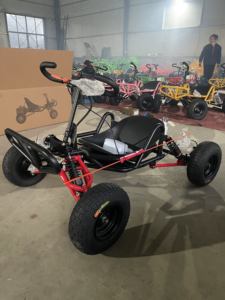 屋外用90cc 2ストロークガソリンエンジン搭載、35～50km/hの速度で走行可能な大人用オフロードカート。4インチ/6インチタイヤ、ドリフト走行、山岳走行対応。プルスタート式。 - Product Image 2