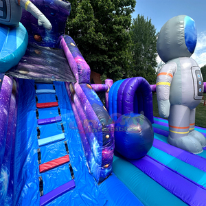 Castillo inflable gigante para niños, zona de juegos al aire libre, con tobogán, casa inflable, parque infantil espacial. - Product Image 4