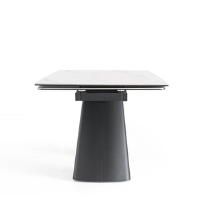 Mobili Moderni per Sala da Pranzo, Tavoli Allungabili <span class=keywords><strong>in</strong></span> Stile Nordico con Piano <span class=keywords><strong>in</strong></span> Ceramica Laminata 3MM su <span class=keywords><strong>Vetro</strong></span> <span class=keywords><strong>Temperato</strong></span> 8mm - Product Image 6