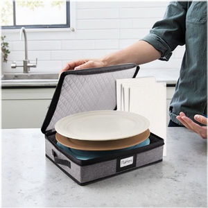 Premium <strong>Kitchen</strong> Organizer Lid Handle Dinnerware Storage Platter Storage <strong>Box</strong> - Product Image 1