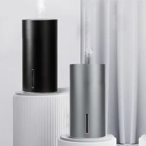 우아한 알루미늄 합금 유포자 차 공기 Aromatherapy 방향 유포자 휴대용 무지개 증기 안개 가습기 정화기 LED