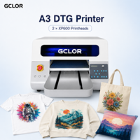Imprimante DTG pour t-shirts, machine d'impression A3 à 2 têtes XP600, imprimante DTG pour t-shirts en coton, impression directe sur vêtement