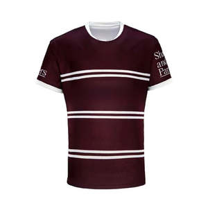 Camiseta de Verano Personalizada de Manga Corta, 100% Poliéster, Transpirable y de Secado Rápido para Hombre, Liga Nacional de Rugby Australiana - Product Image 5