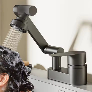 <strong>Best</strong> Selling Brass Deck Mounted 360 Degree Rotating Thermostatic OEM Acceptable Basin <strong>Taps</strong> Pull Spray Water Saving for <strong>Bathroom</strong> - Product Image 4