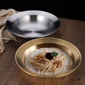 ชามสแตนเลส 304 วินเทจ ทรงหมวกฟาง สำหรับสลัด ราเม็ง บาร์บีคิว อาหารตะวันตก พาสต้า <span class=keywords><strong>อาหารทะเล</strong></span> และอาหารแห้ง - Product Image 6