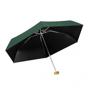 Parapluie promotionnel portable personnalisé, petit, protection UV, 5 plis, logo personnalisé, mini parapluie de poche avec logo - Product Image 2