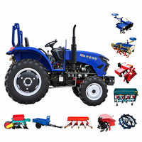 Tracteur agricole compact à quatre roues de haute qualité, tracteur 4x4 pour ferme, accessoires CE EPA EURO 5