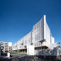 Panneau de façade en aluminium perforé, design creux, revêtement PVDF, pour la décoration extérieure des studios de danse et des salles de répétition