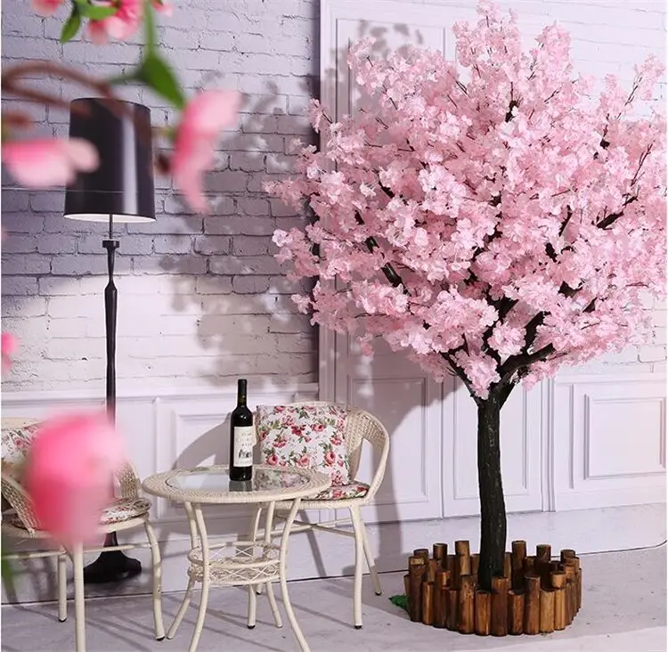 Pohon Sakura sutra bunga sakura kustom desain baru 2024 Pohon Sakura untuk dekorasi pernikahan