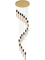 Lustres en cristal modernes de luxe, lampes suspendues pour escaliers, salon, décoration intérieure, LED, vente en gros, Lampara