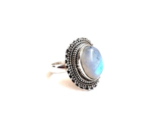Wholesale Jewelry 92.5 Sterling Silver <b>Ring</b> <b>Moonstone</b> Silver <b>Ring</b> Women's <b>Ring</b> - Product Image 1
