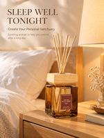 Diffuseur de parfum d'ambiance de luxe 500 ml avec couvercle en bois, diffuseur d'arômes longue durée pour la décoration de la chambre et du salon