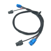 Kabel kamera belakang LVDS Otomotif wanita, 4 + 2 PIN kode HSD C perempuan Ke perempuan dengan catu daya