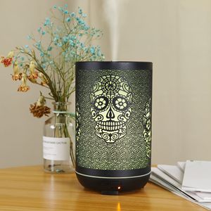 Diffuseur d'arômes en fer 300 ml, design tête de mort, humidificateur d'huiles essentielles avec lumière LED pour la maison et le bureau - Product Image 3