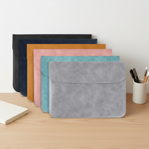 Custodia con Chiusura Magnetica per Apple <span class=keywords><strong>MacBook</strong></span> <span class=keywords><strong>Air</strong></span> <span class=keywords><strong>13</strong></span> pollici e Huawei/Lenovo 14 pollici, in Pelle - Product Image 6