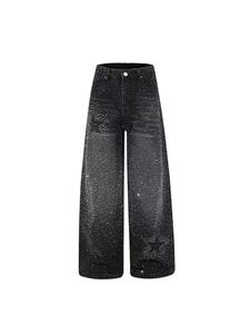 Jeans Cargo da <span class=keywords><strong>Donna</strong></span> a Gamba Larga, Lavaggio Chiaro, Multi Tasche, Vestibilità Comoda, <span class=keywords><strong>Pantaloni</strong></span> in Denim per Streetwear e Uso Quotidiano - Product Image 5