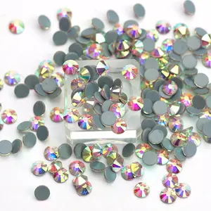 Wholesale Bulk Package Ss6 Hot-fix Rhinestones AB Crystal Stone Glass Rhinestone Garment Application Flatback 1 Bag (1000gross)