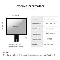 19 Zoll PCAP Interaktives Touch-Panel USB-Touch-Kit für Industrielle LCD-Monitore und Kioske