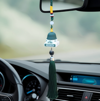Ornement en résine non toxique Onemax Ramadan, pendentif pour rétroviseur de voiture en forme de Kaaba, mosquée musulmane