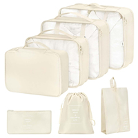 7 Set Emballage Cubes Valises Emballage Cubes Chaussure Cosmétiques Vêtements Accessoires Voyage Bagages Organisateur