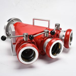 Meilleure Qualité Robinet de Répartition à Trois Voies en Aluminium pour Tuyau d'Incendie, Diviseur d'Eau à Trois Voies - Product Image 2