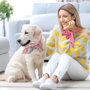 En gros KIT ECO Bavoir rafraîchissant multifonctionnel <span class=keywords><strong>pour</strong></span> <span class=keywords><strong>animaux</strong></span> de compagnie, en coton et polyester, avec impression de dessins animés et motif sergé, <span class=keywords><strong>pour</strong></span> l'été et la décoration - Product Image 5