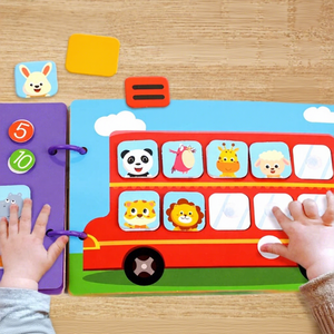 Libro Sensorial Montessori para Niños, Libro de Pegatinas, Libro de Actividades, Rompecabezas de Animales y Números, Juguetes Educativos de Aprendizaje para Niños - Product Image 2