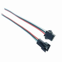 Câble de connecteur JST SM 3 broches de 10 cm pour LED AWG20, connecteur JST SM mâle/femelle 3 broches pour bande lumineuse LED RGB 2811 2812B 2904