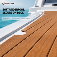 Revêtement de pont marin carré personnalisé antidérapant auto-adhésif résistant aux UV en mousse EVA pour bateaux et bateaux à moteur