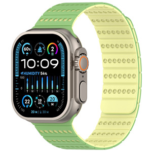 Nueva Correa Magnética para Reloj de iPhone 8/9/SE con Diseño de Panal de Abeja en Dos Tonos, Material de Gel de Silicona, Cuatro Niveles - Product Image 4